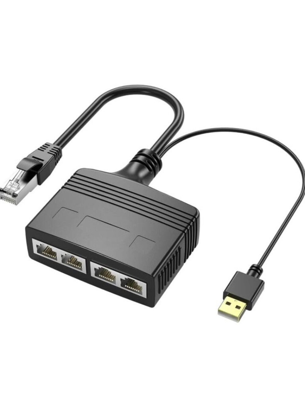 1 to 4 Port RJ45 Ethernet Splitter Adapter